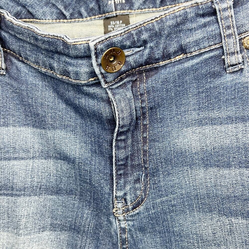A.N.A. A New Approach Petite Cropped Skinny Denim Jean Medium Wash Blue Size 33 - Picture 4 of 9